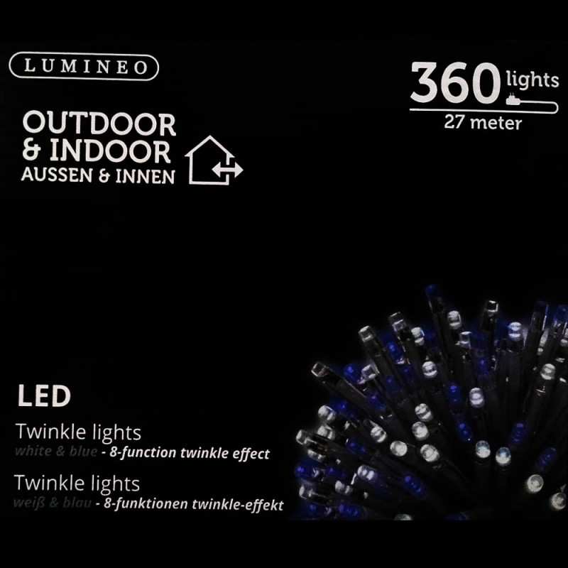 Sznur 120 LED zimna biel 12m